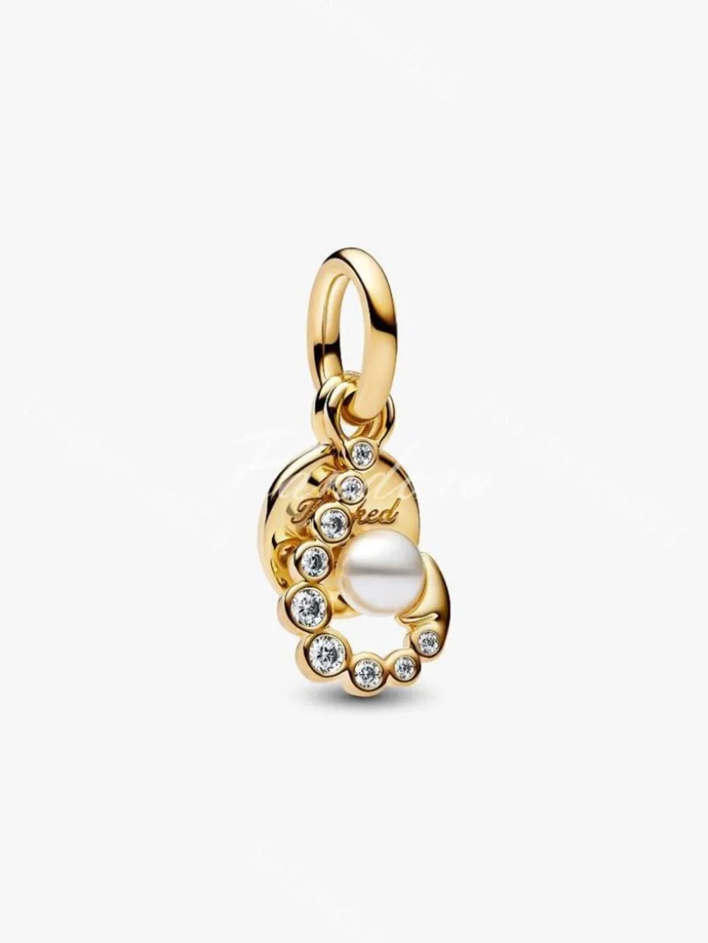 Pandora Hook Double Dangle Charm